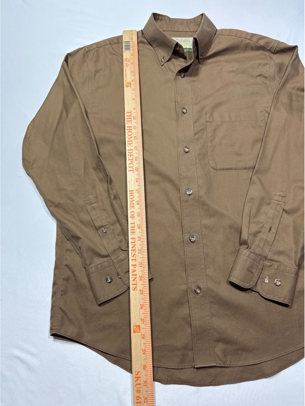 Cabela's Outfitter Series light brown Button-Down Shirt - Medium Regular Cotton